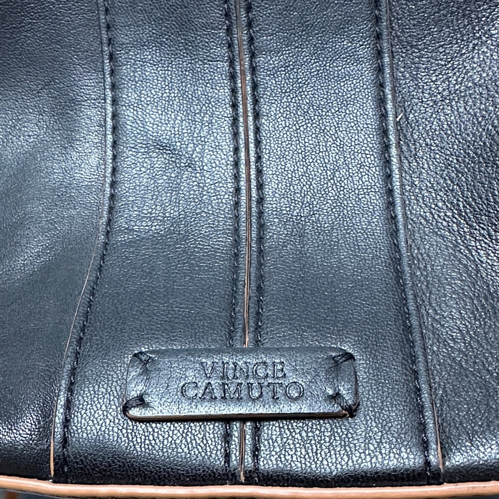 Vince Camuto Black Leather Tote